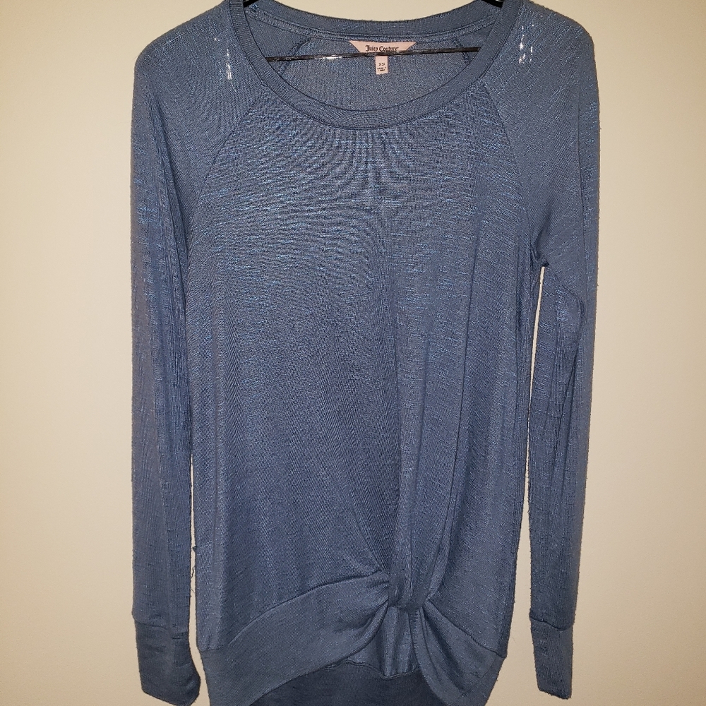 Long Sleeve Size XS BLUE blouse Juicy Couture